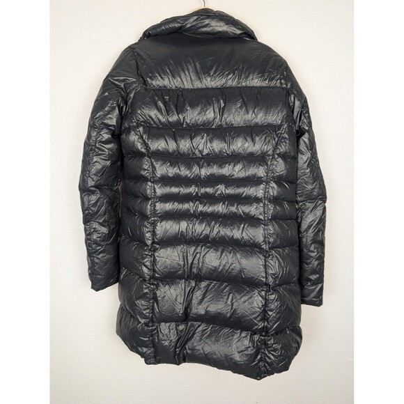 Nike Jacket Womens Small Black Long Puffer Quilted Parka Insulated Lightweight - Picture 3 of 11